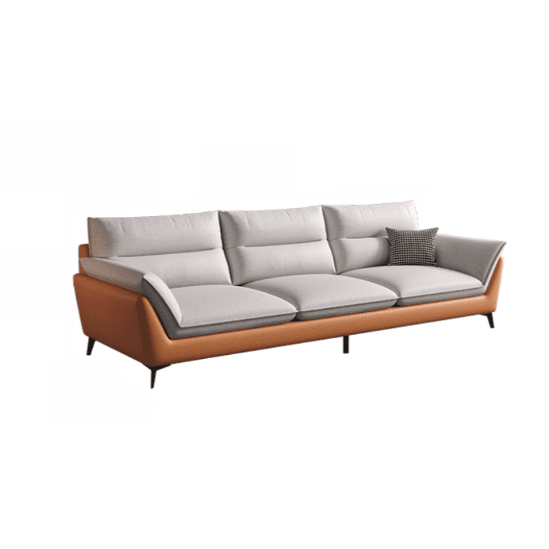 Tech ClothUpholstered Sofa Couch/Single Sofa in Chalk for Parlor with Flared Arm in a Modern Style - image 12