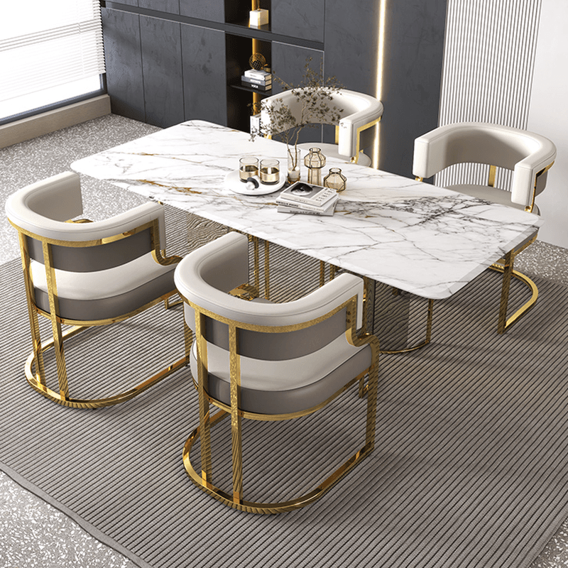 Secure Framed Gilded Arm Chair with Foot Pads - image 14