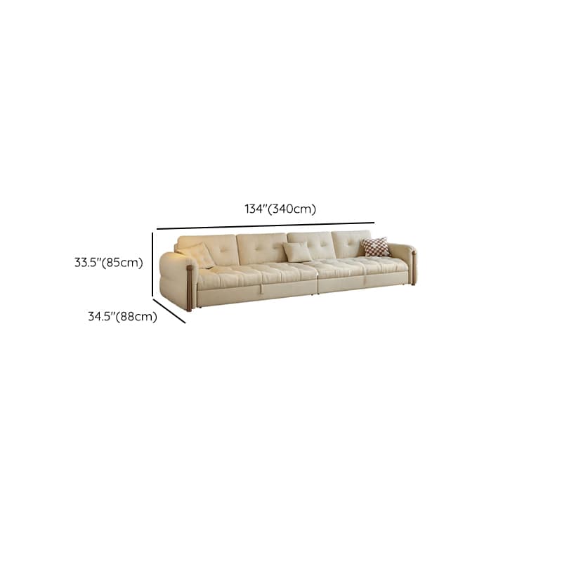 L-Shape/Straight Sofa/Sofa Chaise with Under-seat-storage, Left Hand Facing Orientation, Round Arm, and Button-tufted Details - image 15
