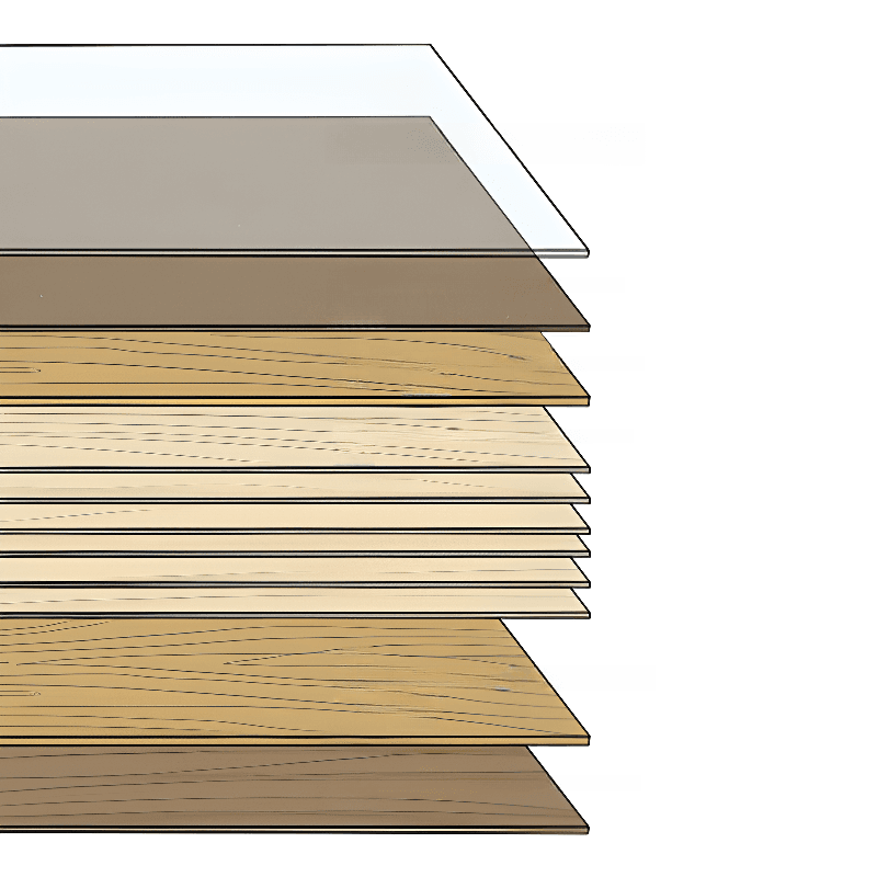 Organic Modern Bedside Cabinet Nightstand with 1 Drawer, 1 Cabinet, 2 Shelves, Right Orientation, and Particle Board Wood - image 15