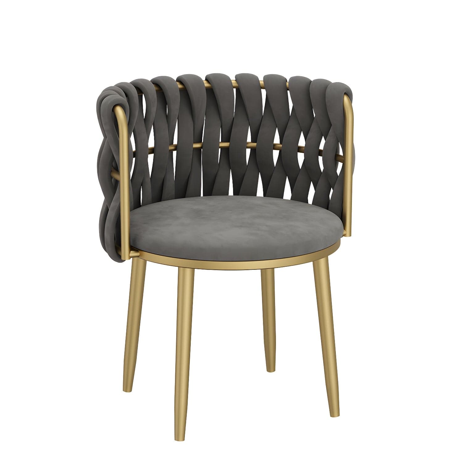 Nordic Metal Dining Room Chairs Velvet Armless Dining Chairs for Restaurant - image 3