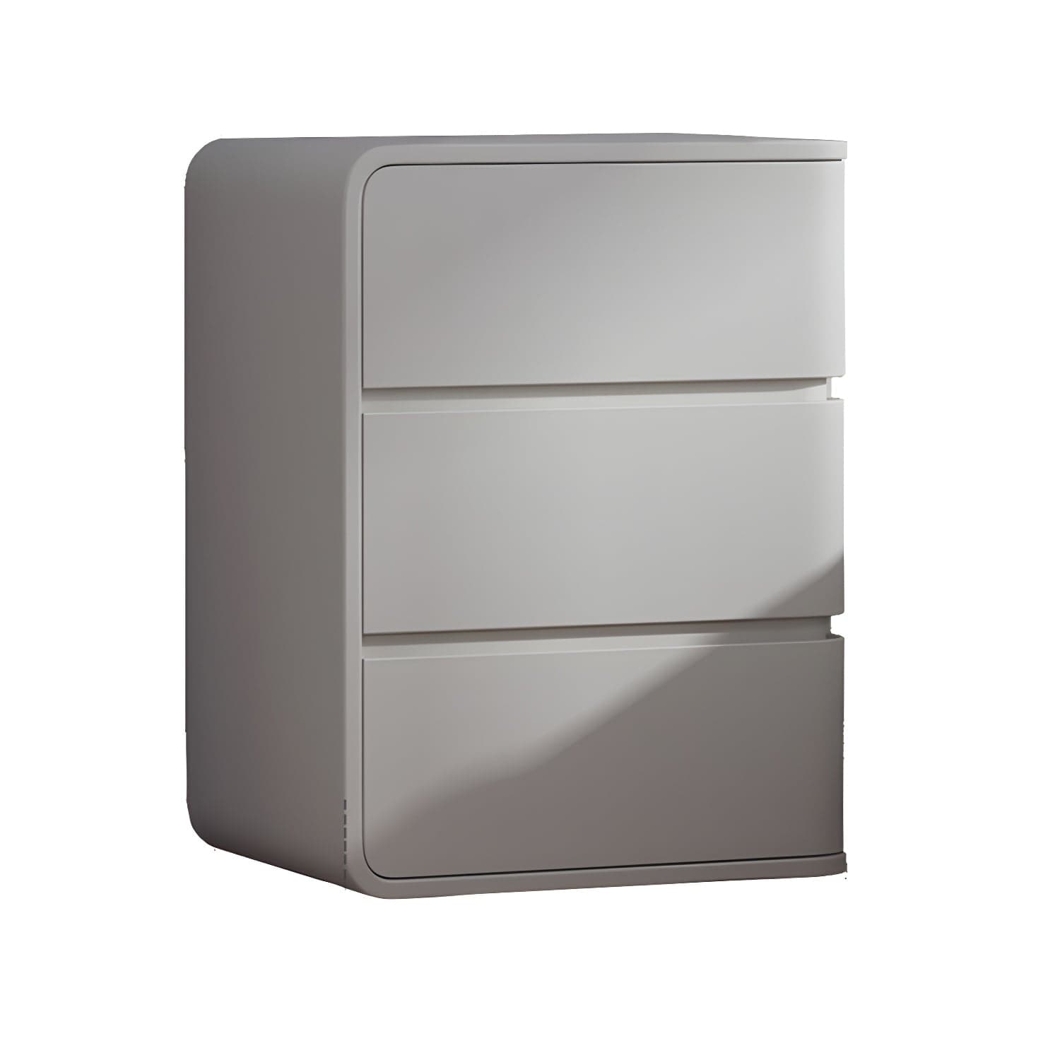 Modern Faux Leather Bachelor's Chest with 3 Drawers - Small Size Nightstand - image 4
