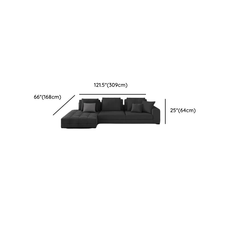 L-Shape Corner Sectional in Dark with Button-tufted Upholstery - image 9