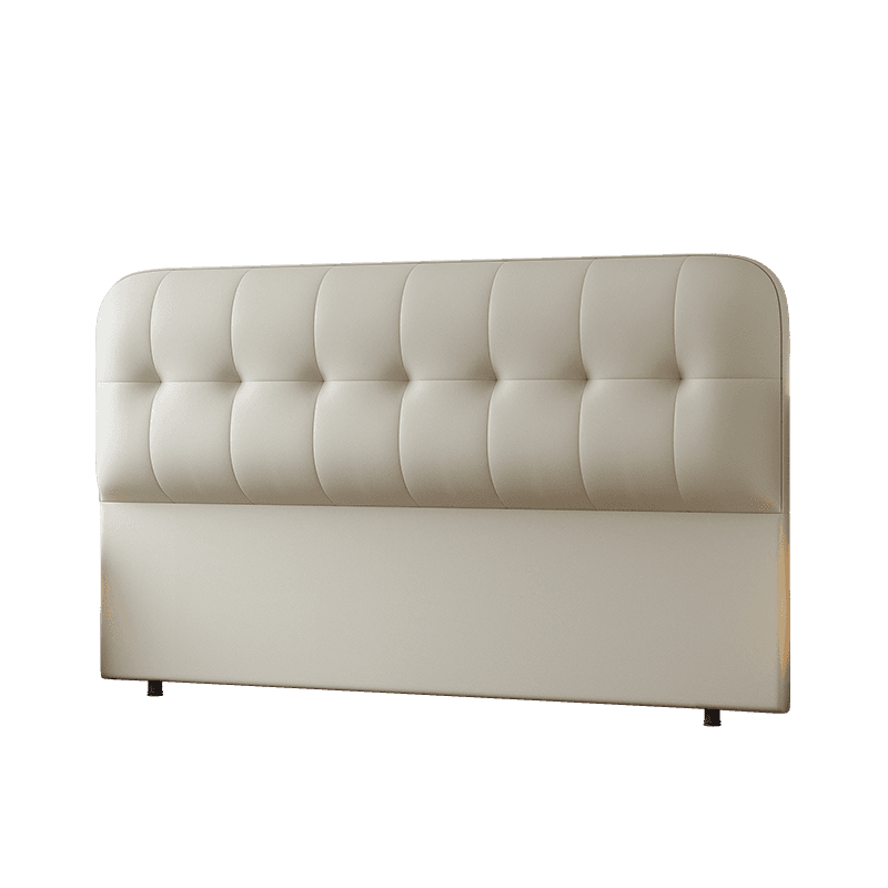 Simplistic Style Panel Headboard with No Distressing, Piled Tufted Rectangular Shape for Queen/Full/Twin XL Bed, Sponge Upholstery, Standard Height