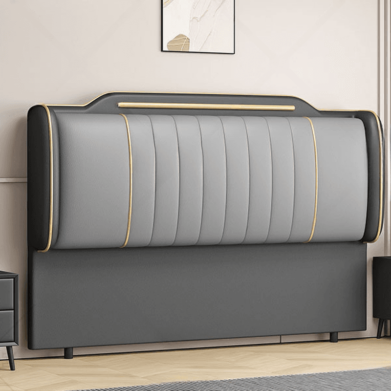 Simplistic Style Wingback Headboard with Camelback Shape in Pine Wood, No Distressing, Available in King/Queen/Full Sizes, Featuring Sponge Upholstery and Standard Height - image 10