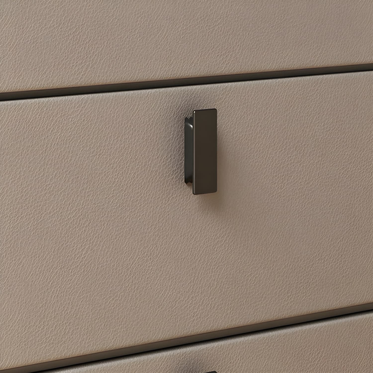 Modern Wood Nightstand with 3 Drawers and Stone Countertop in Small Size - image 20