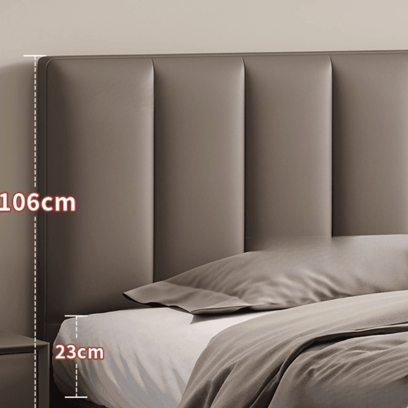 Grey Solid Color Storage Included/Panel Bed for Bedroom - image 5