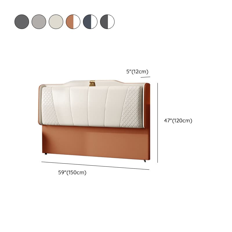 Art Deco Camelback Lumber Panel With Legs & Sponge Cushion for Twin(38"W x 75"L)/King(76"W x 80"L)/Queen(60"W x 80"L) Bed, Standard（36-55“） - image 15