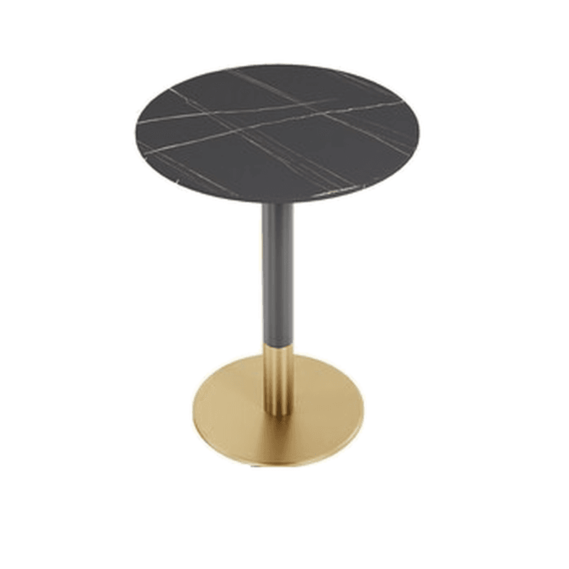 Casual Dining Table with Sintered Stone Top, Fixed Table, Scratch-shielded, for 2/4 People