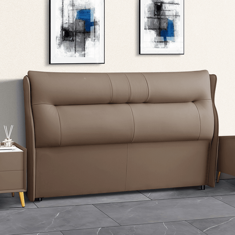 Modish No Distressing Timber Wingback Headboard with Rectangle Shape for King/Queen/Full Bed, Featuring Sponge Upholstery and Standard Height - image 4