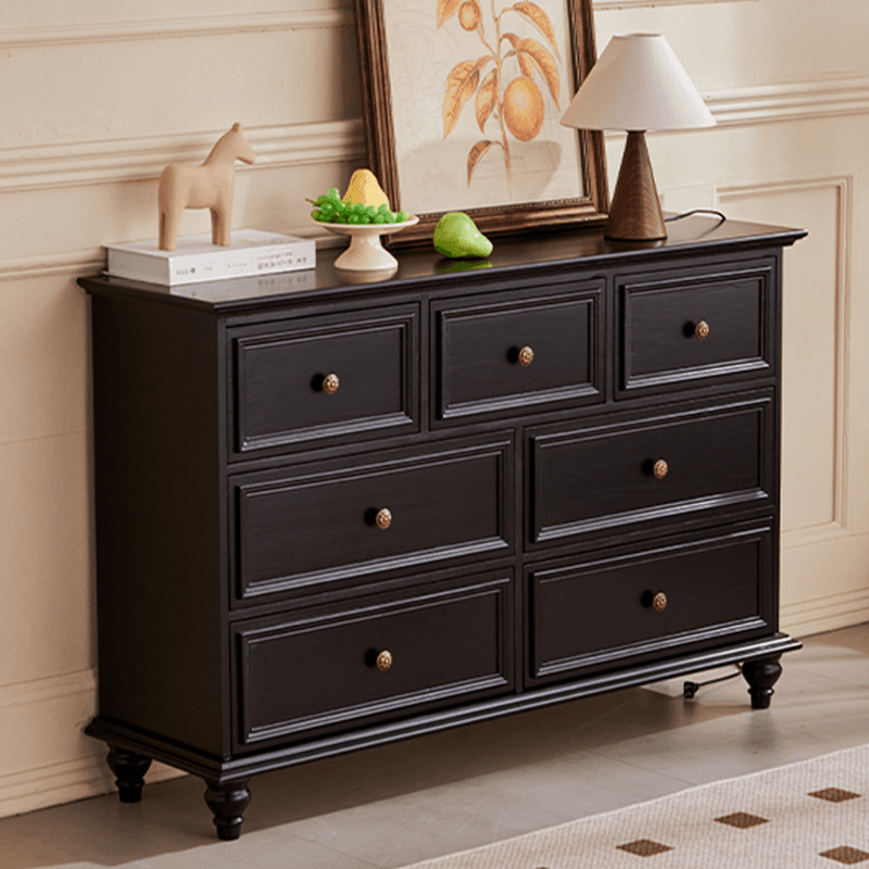 Casual Natural Wood Console Dresser/Semainier with 5/7/9 Drawers in Horizontal/Vertical Orientation - image 4