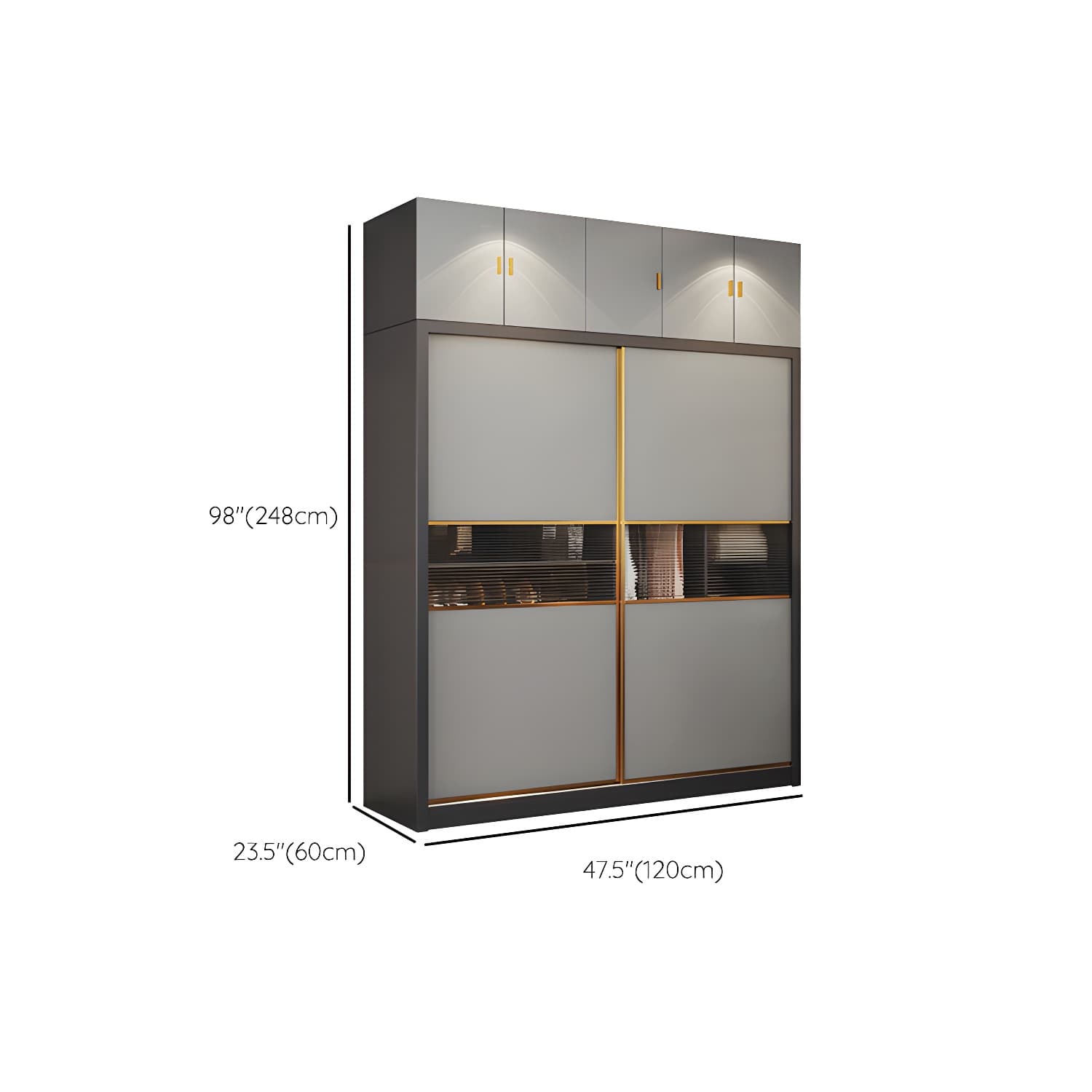 Modern Wood Freestanding Wardrobe Soft Close Drawer and Doors Wardrobe - image 21