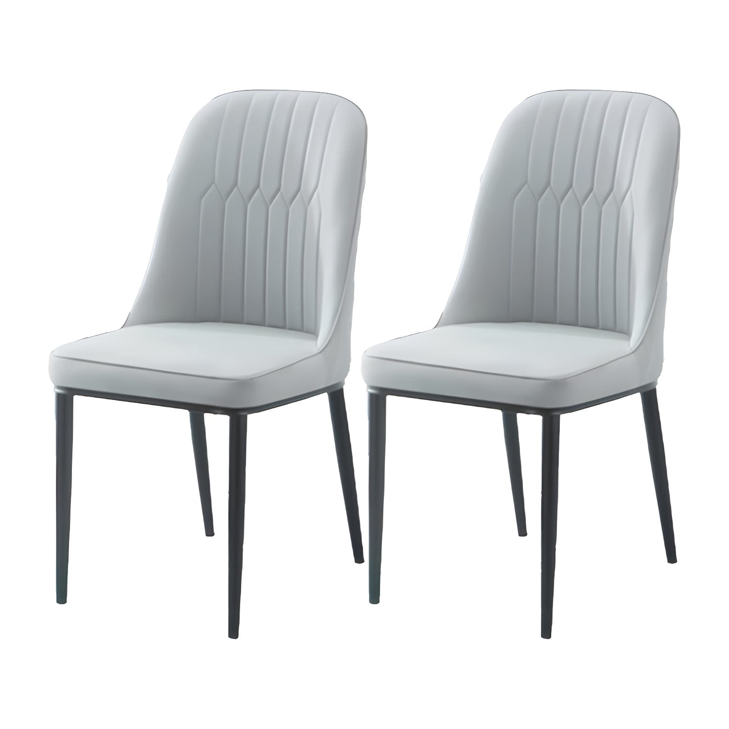 Scandinavian Indoor Side Chair Parsons Back Metal Upholstered Dining Room Chair - image 7