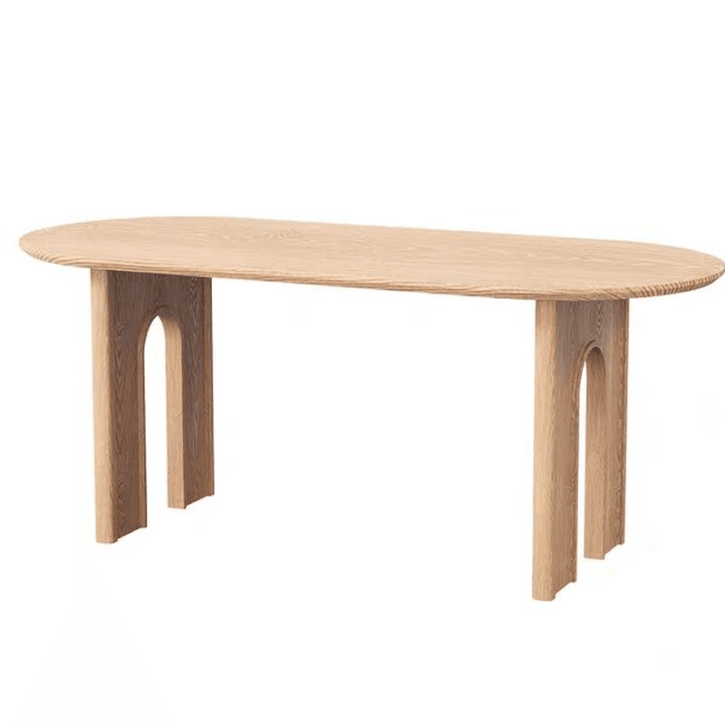 Natural/Espresso Finish/Sand Natural Pine Wood Dining Table for 9 People/for 6 - image 7