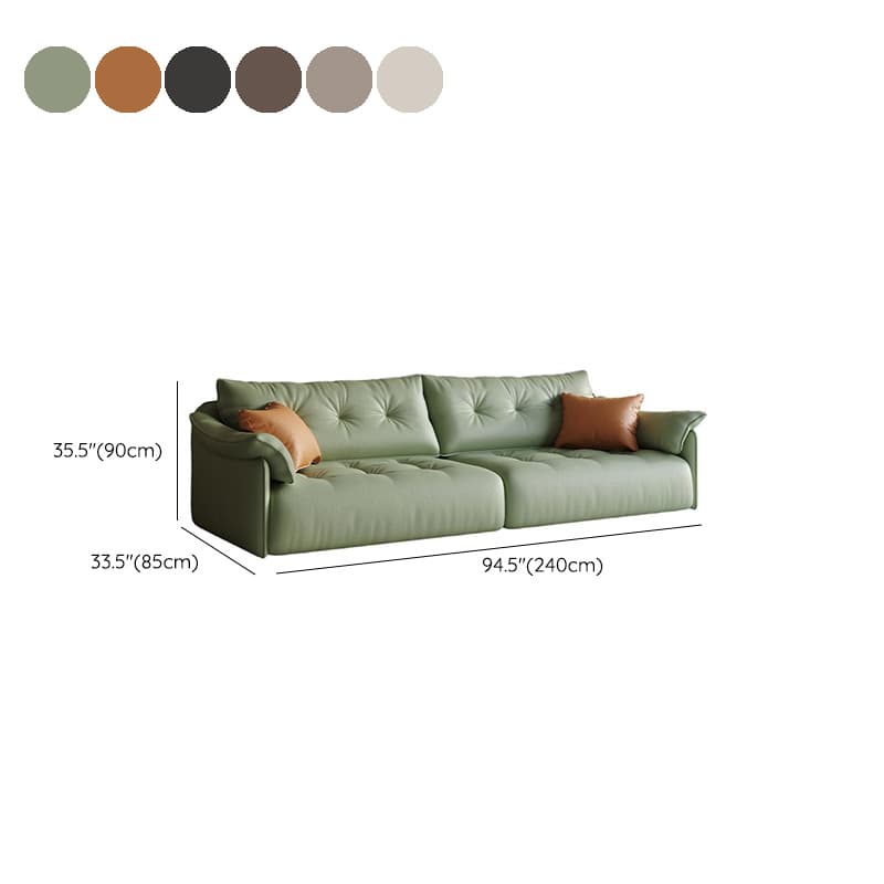 Drawing Room Standard Sofa in Midnight Black/Amber Color/Off-White with Armrest - image 15