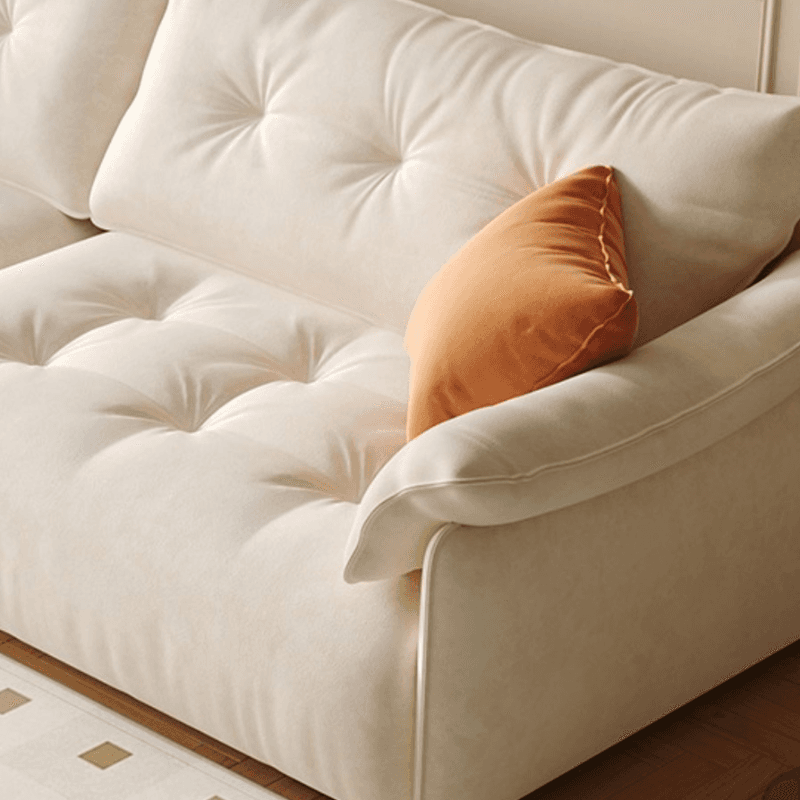 Drawing Room Standard Sofa in Midnight Black/Amber Color/Off-White with Armrest - image 11