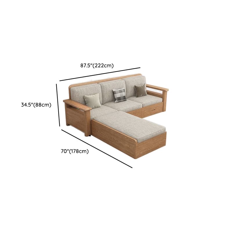 Versatile Straight/L-Shape Sofa/Sofa Recliner in Cotton for 5/Seats 2/1-seater with Drawer Storage and Horizontal/Left Orientation - image 16