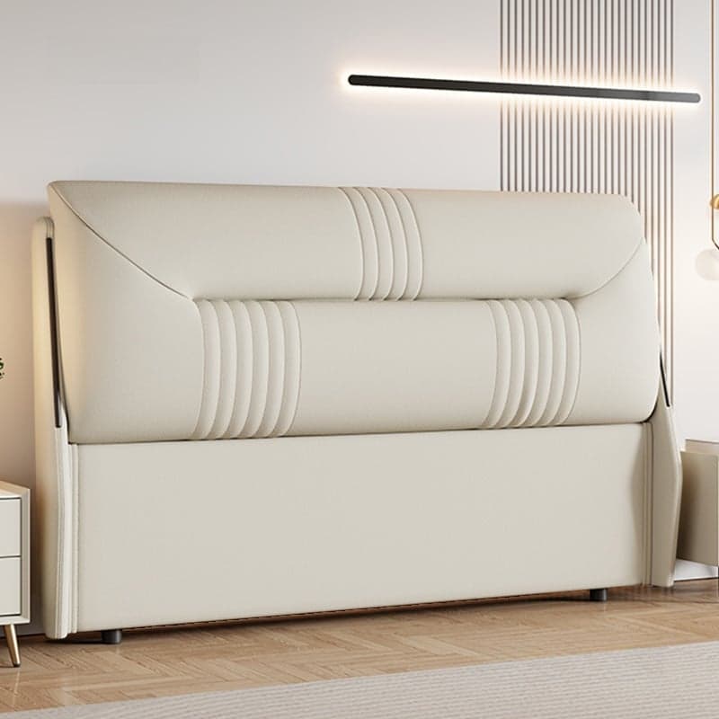 Modish Style Panel Headboard in Timber with No Distressing, Rectangle Shape for Queen/Twin XL Bed, Featuring Sponge Upholstery Fill and Standard Height - image 7