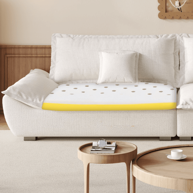 Modish Solid Color Stain Resistant Standard Sofa/Loveseat for 3-seater/4-seater/5 Person with 2 Pillows - image 13