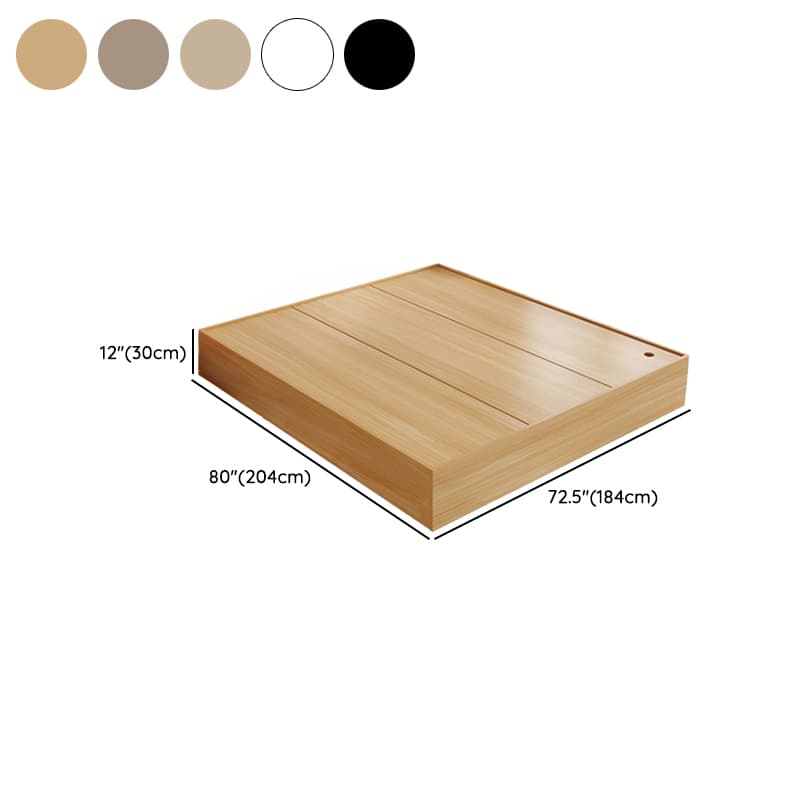 Modern Simple Style Bed Wood No Headboard for Living Room - image 20