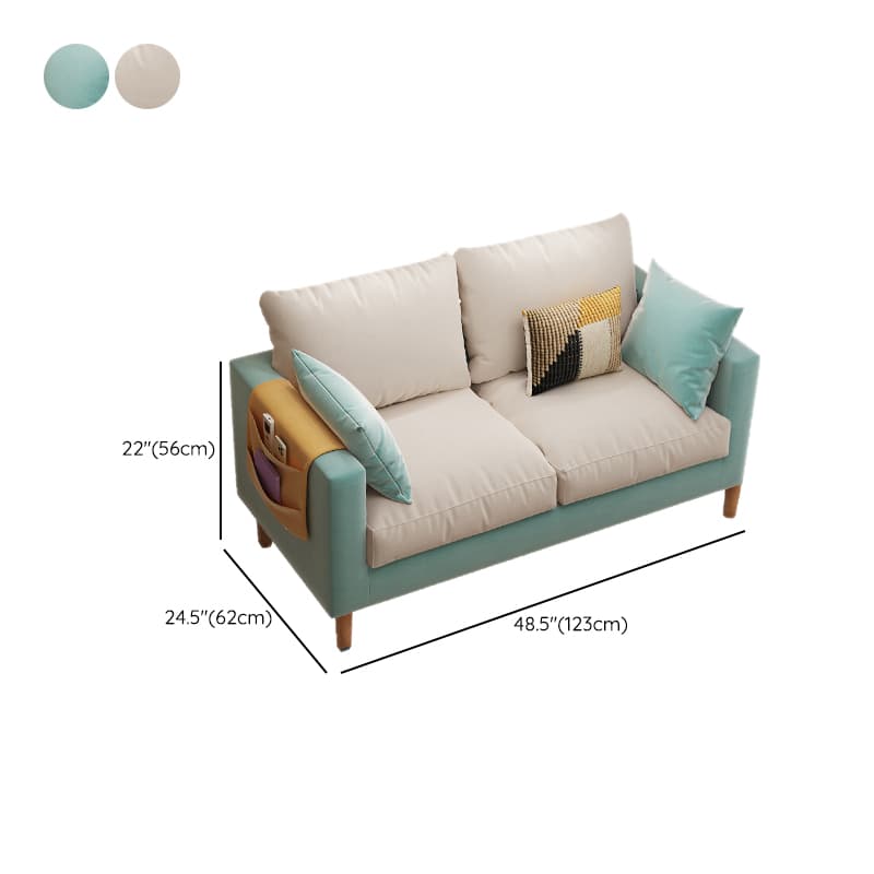 Scratch-immune Loveseat with Arm, Seating for 2, Receptacle Storage, Slipcover, and 2 Pillows - image 20