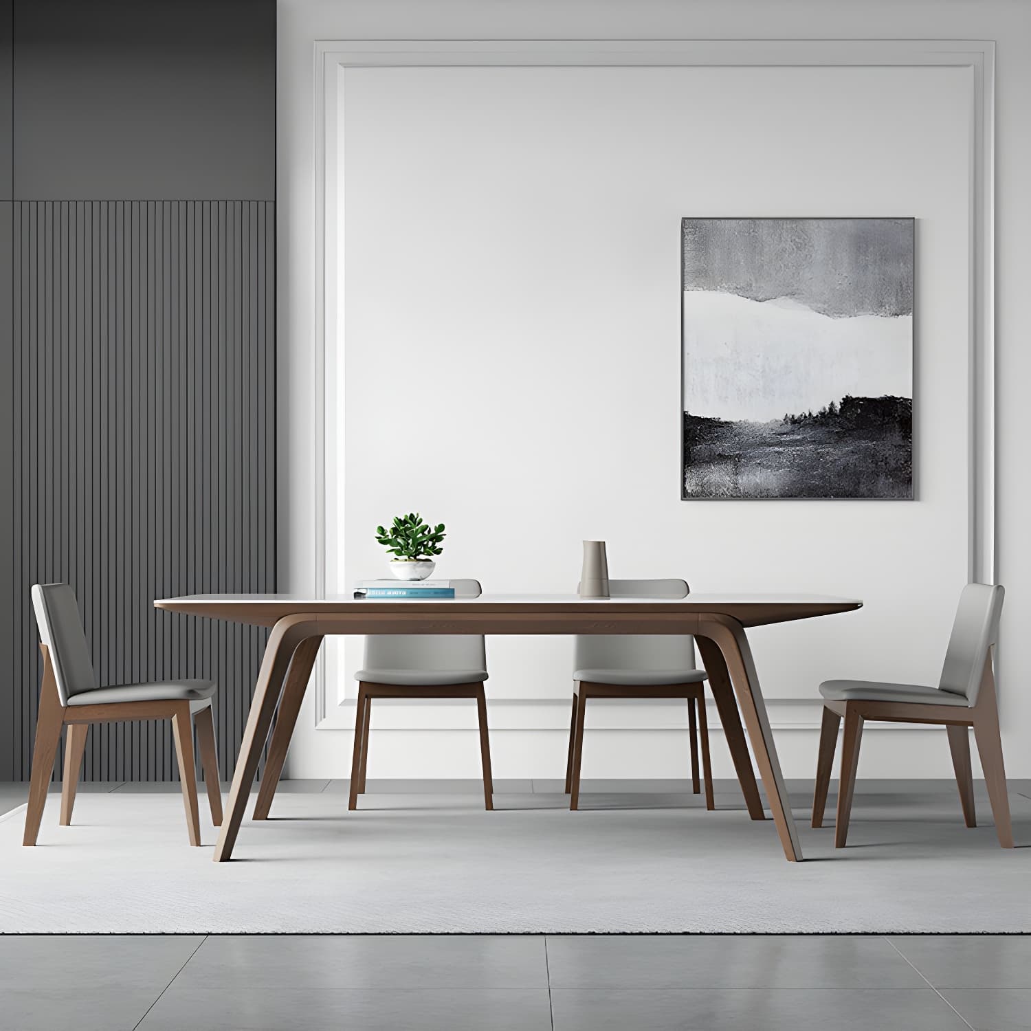 Designer Style Sintered Stone Top Dining Set Rectangle 1/3/4/5/7 Pieces Dining Table Set