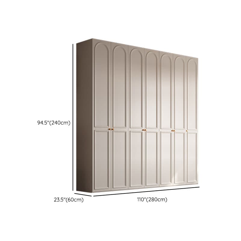 Chalk Modern Wooden Standalone Almirah with Soft Close Drawer, Soft Close Door, and Interior Shelves - image 23