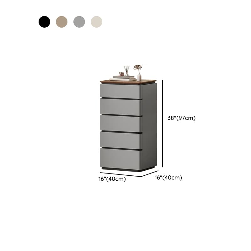 Casual Raw Wood Bachelor Chest/Semainier with 5/4/3 Drawers in Vertical Orientation - image 17