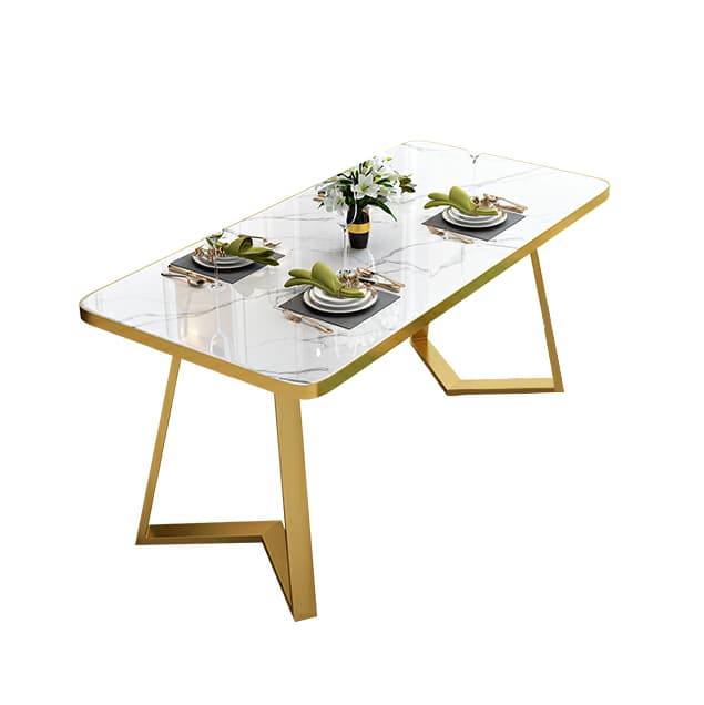 Glam White Wood Dining Set with Upholstered Chairs - 5 Piece Set - image 12