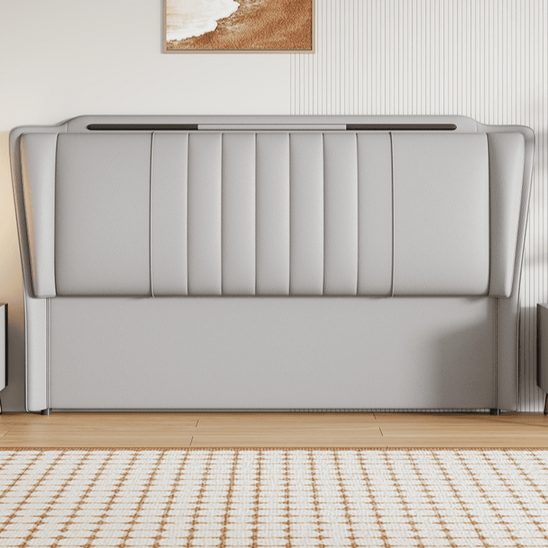 Modern Wood Bed with With Legs & Standard（36-55“） Camelback/Wingback, Sponge Cushion Included, King(76"W x 80"L)/Full(54"W x 75"L) - image 10