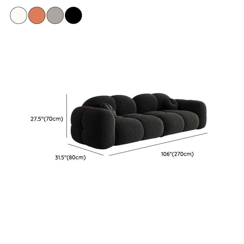Modern Solid Color Tear Resistant Standard Sofa in Grey/White/Citrus Color with Seating Capacity for 5/4-seater/3-seater and 2 Pillows - image 20