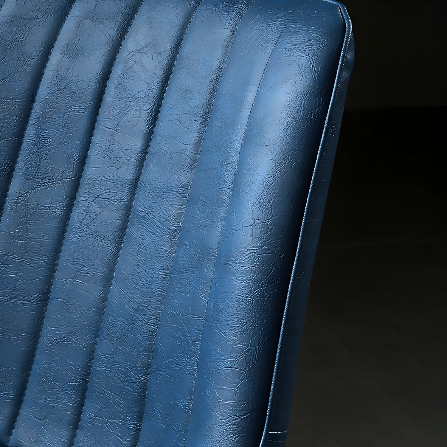 Modern Design Faux Leather Side Chair with 4 Metal Black Finish Legs Solid Back Armless Chair - image 15