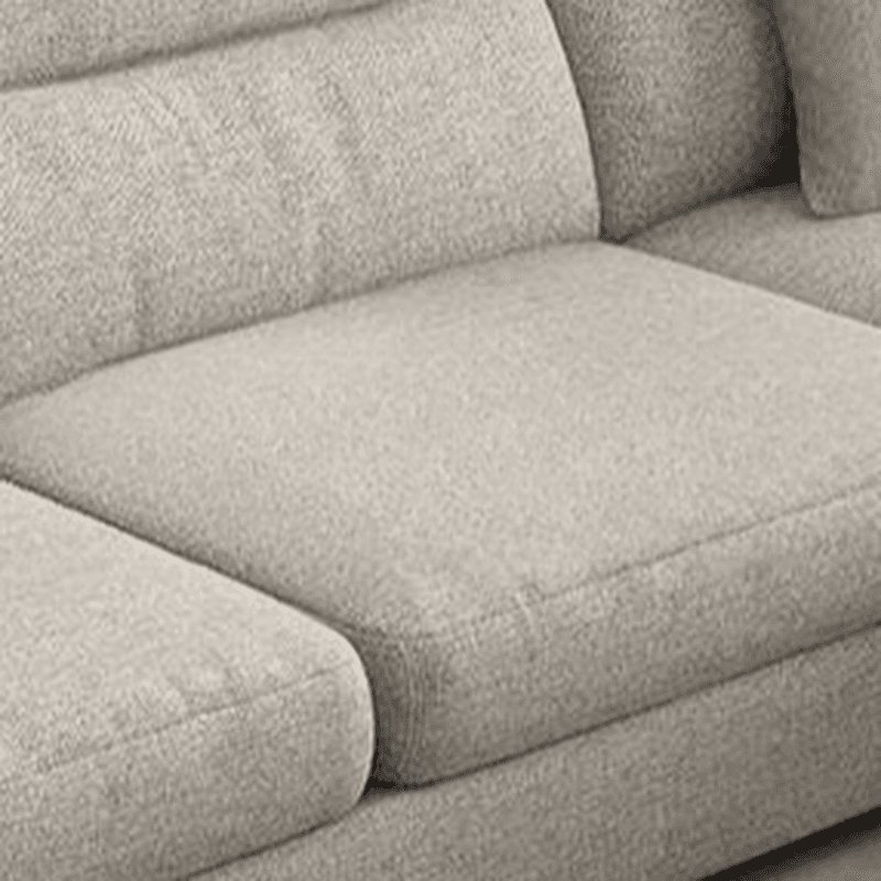 L-Shape Sofa Chaise with Pillow Back, Azure/Cream Upholstery, Square Arm, Slipcover, and 1 Chaise - image 12