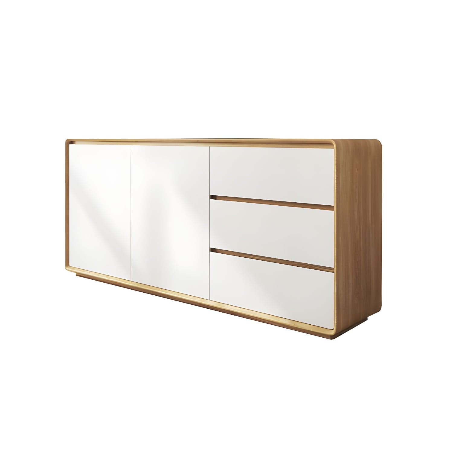Modern and Contemporary Credenza Wood Dining Buffet with Cabinets and Drawers - image 3