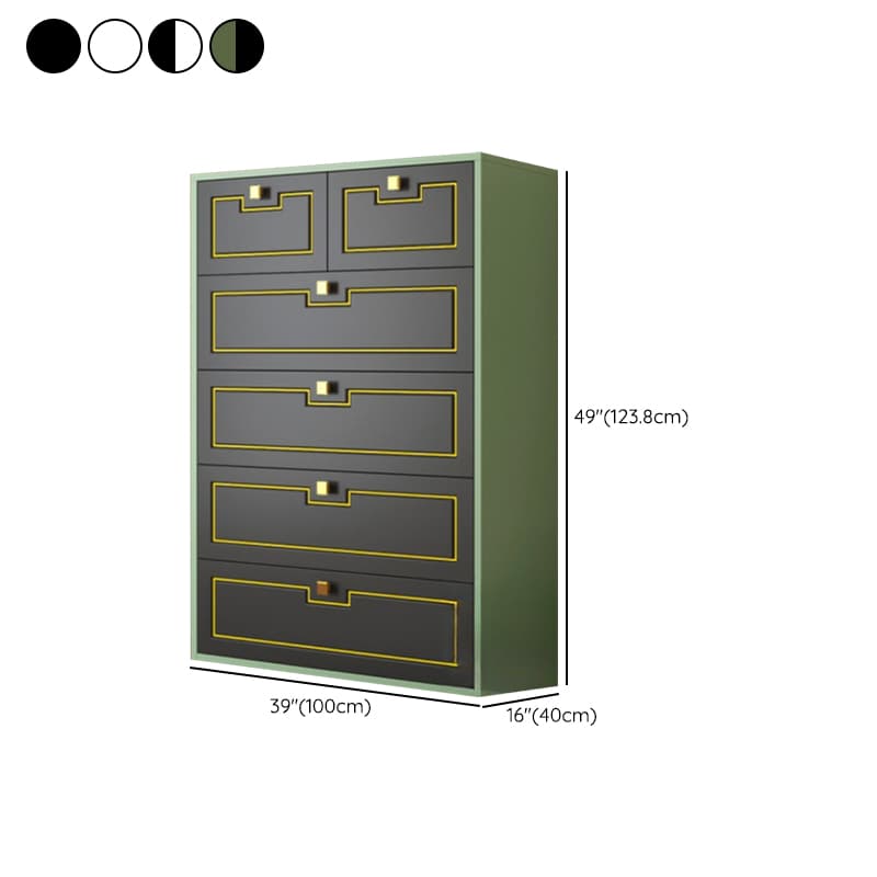 Casual Metal Bachelor Chest/Console Dresser/Semainier with 6/5/4 Drawers in Horizontal/Vertical Orientation - image 35