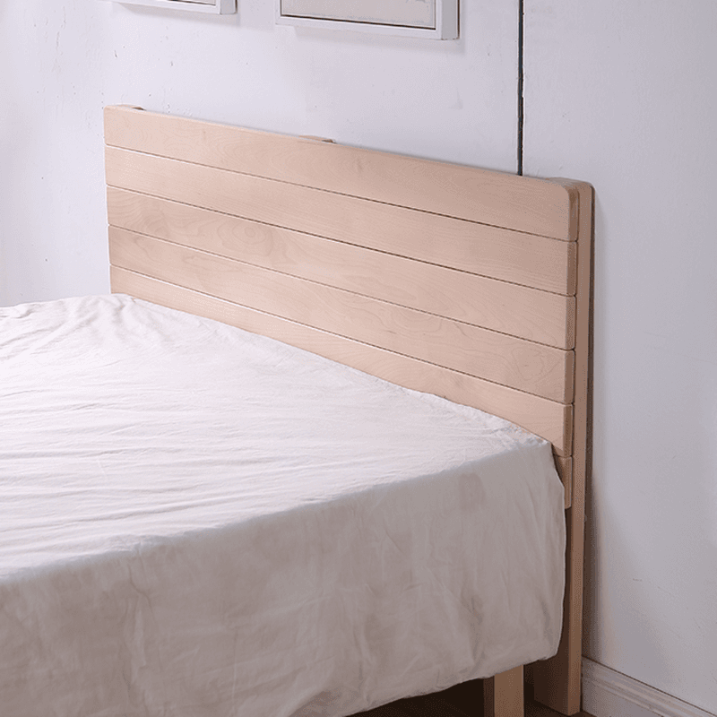Scandinavian No Distressing Standard（36-55“） King(76"W x 80"L)/Queen(60"W x 80"L)/Full(54"W x 75"L) Beech Wood Panel/Slat Headboard, Solid Wood