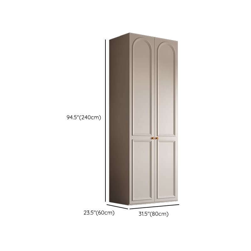 Chalk Modern Wooden Standalone Almirah with Soft Close Drawer, Soft Close Door, and Interior Shelves - image 17