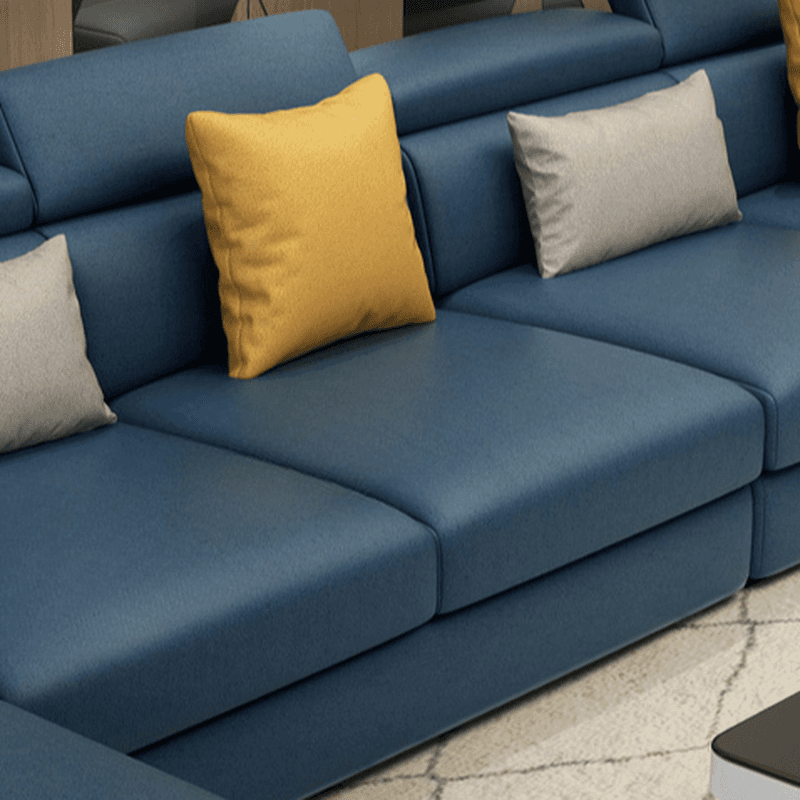 L-Shape Sofa Chaise with Left Hand Facing Orientation, Standard Foam Seat, Adjustable Headrest, and Concealed Support - image 12