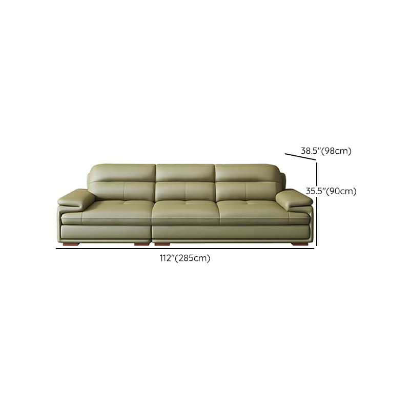 Elegant Interface Genuine Leather Sectional Set in Gray for Stylish Living Rooms - image 16