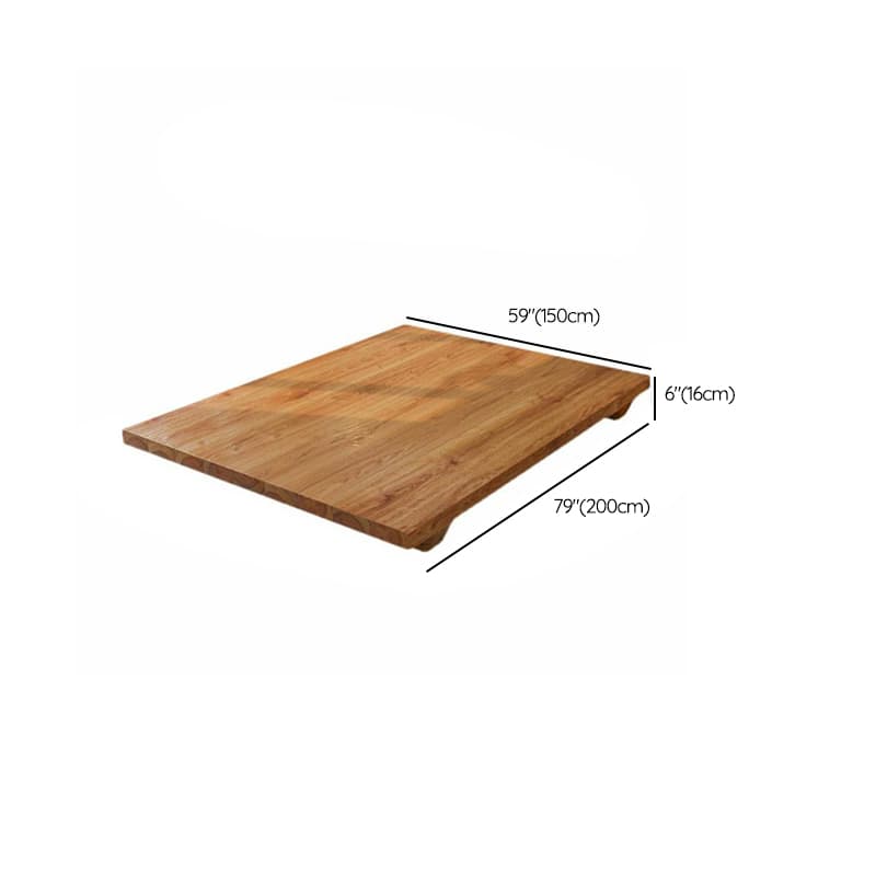 Solid Color Natural Color Wooden Frame Pallet Bed Frame Bedroom - image 20