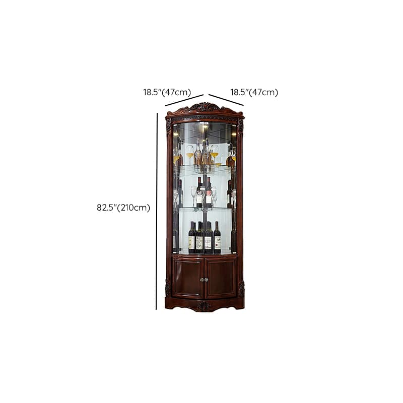 Vintage Detached Accent Cabinet with LED Lighting - image 8