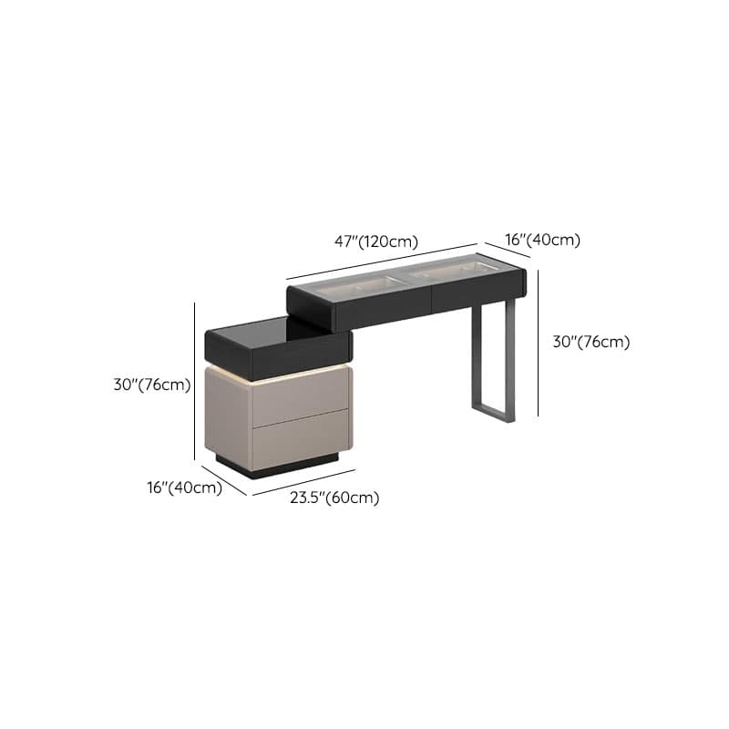 Multi-Purpose Vanity Set with Lighting, Scalable 2-in-1 Design, Push-Pull Function, Adjustable Touch, and Brightness - image 7