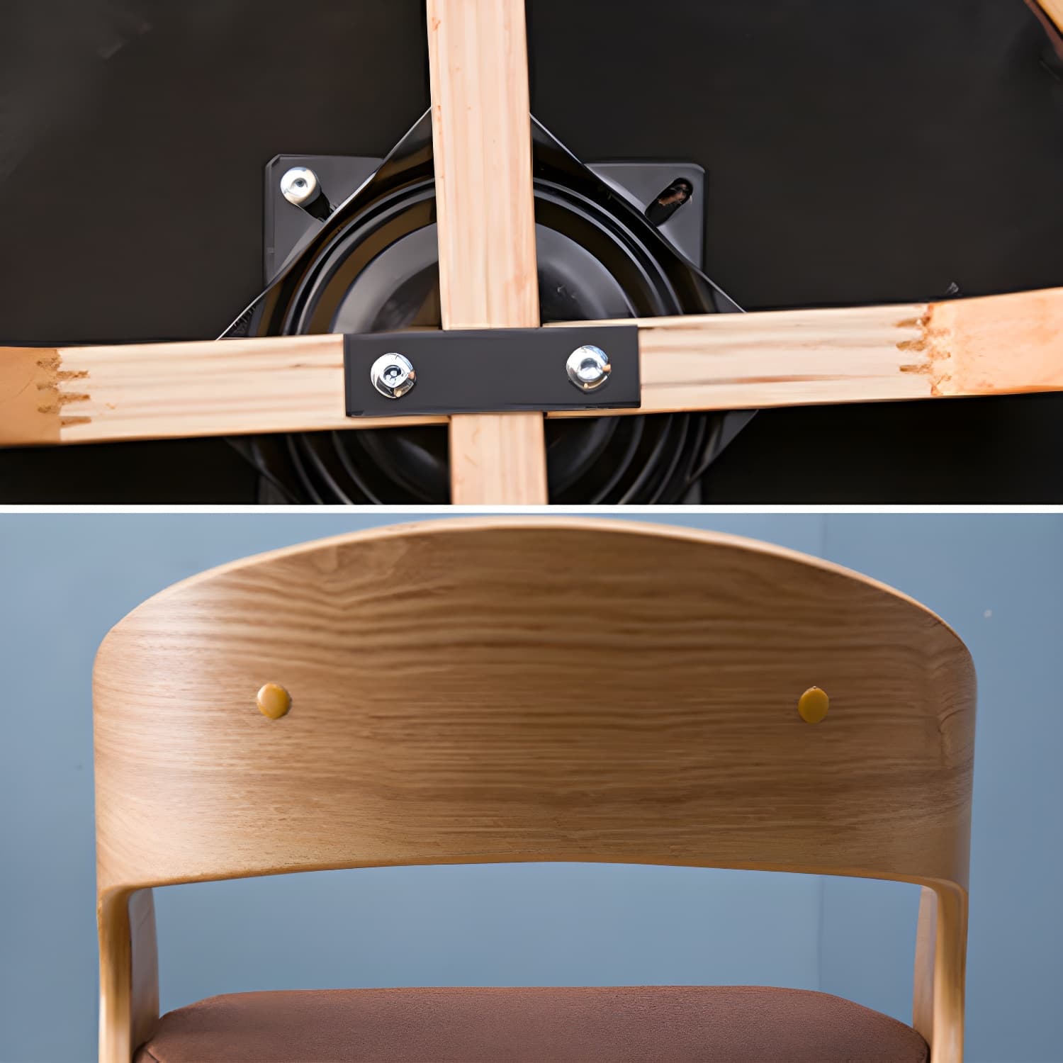 Contemporary Swivel Side Dining Room Chair Open Back Chair for Home Use - image 13