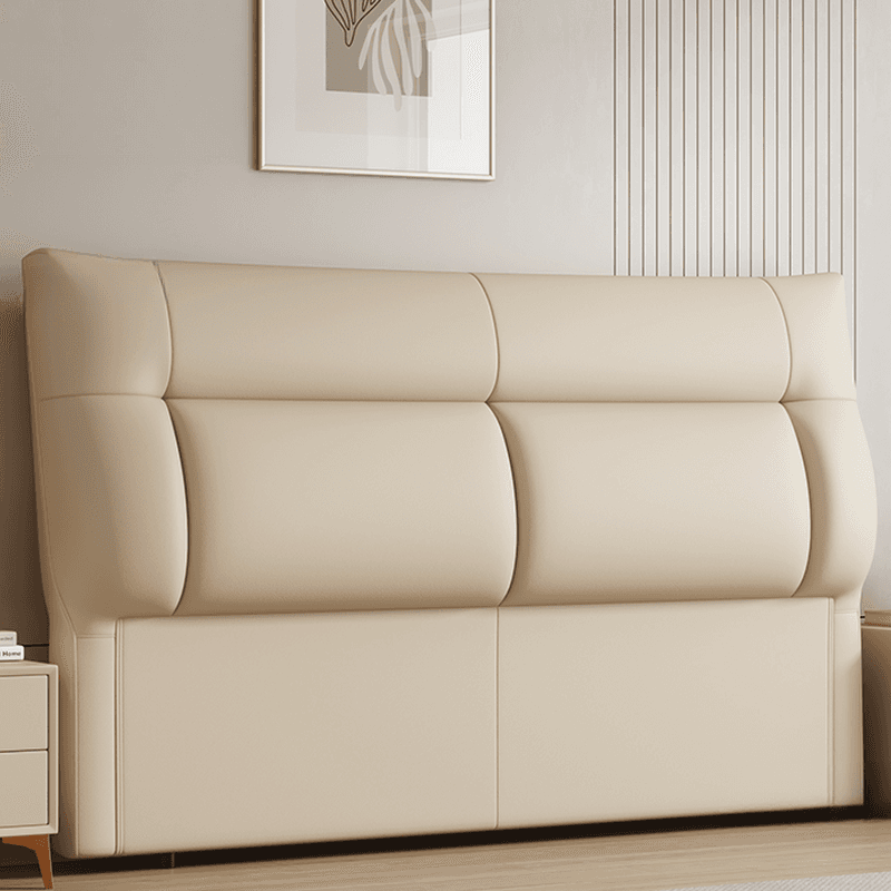 Trendy Panel Headboard in Natural Wood with No Distressing, Rectangle Shape for Queen/Full Bed, Featuring Sponge Upholstery and Standard Height - image 9