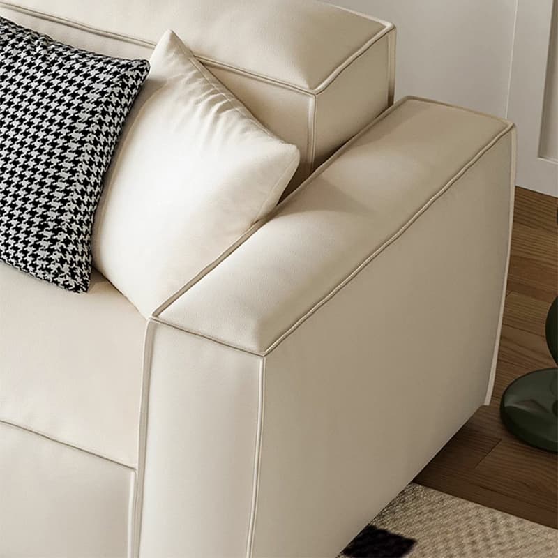 Luxurious Nappa Upholstered Sectional Sofa in Soft Nappa Leather - image 6