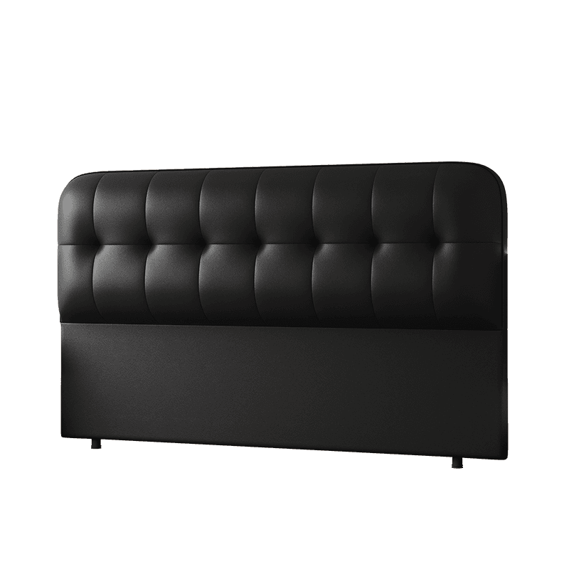 Simplistic Style Panel Headboard with No Distressing, Piled Tufted Rectangular Shape for Queen/Full/Twin XL Bed, Sponge Upholstery, Standard Height