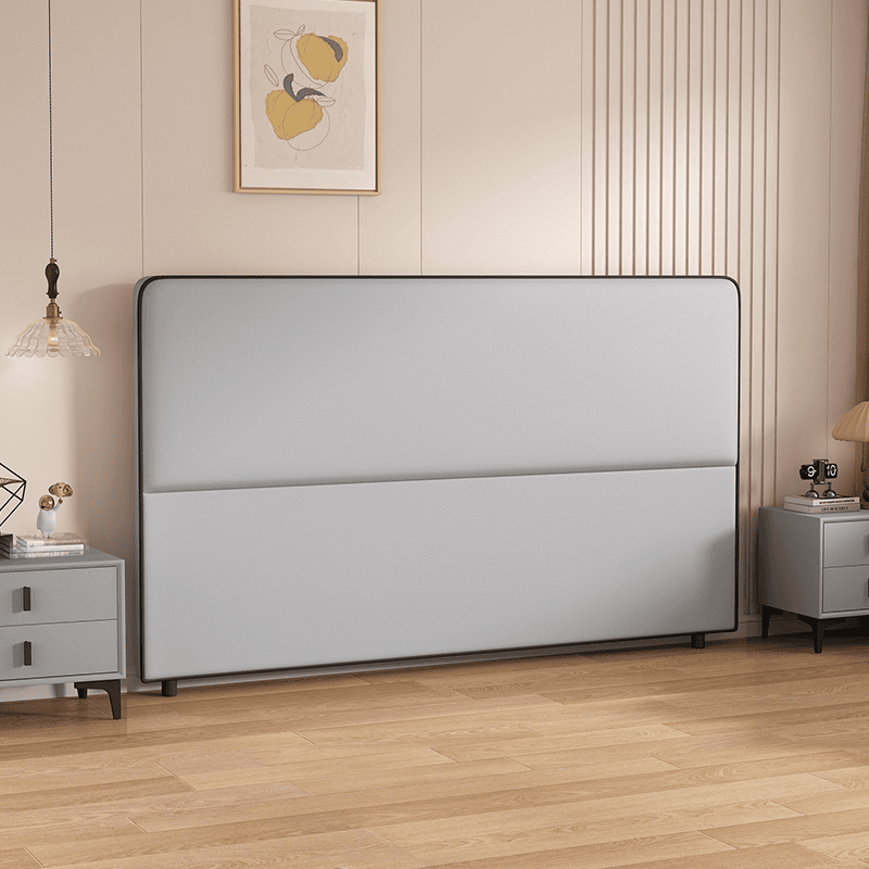 Modern Simple Style Panel Headboard in Natural Wood with No Distressing, Rectangle Shape for California King/King/Queen Bed, Featuring Sponge Upholstery and Standard Height - image 3