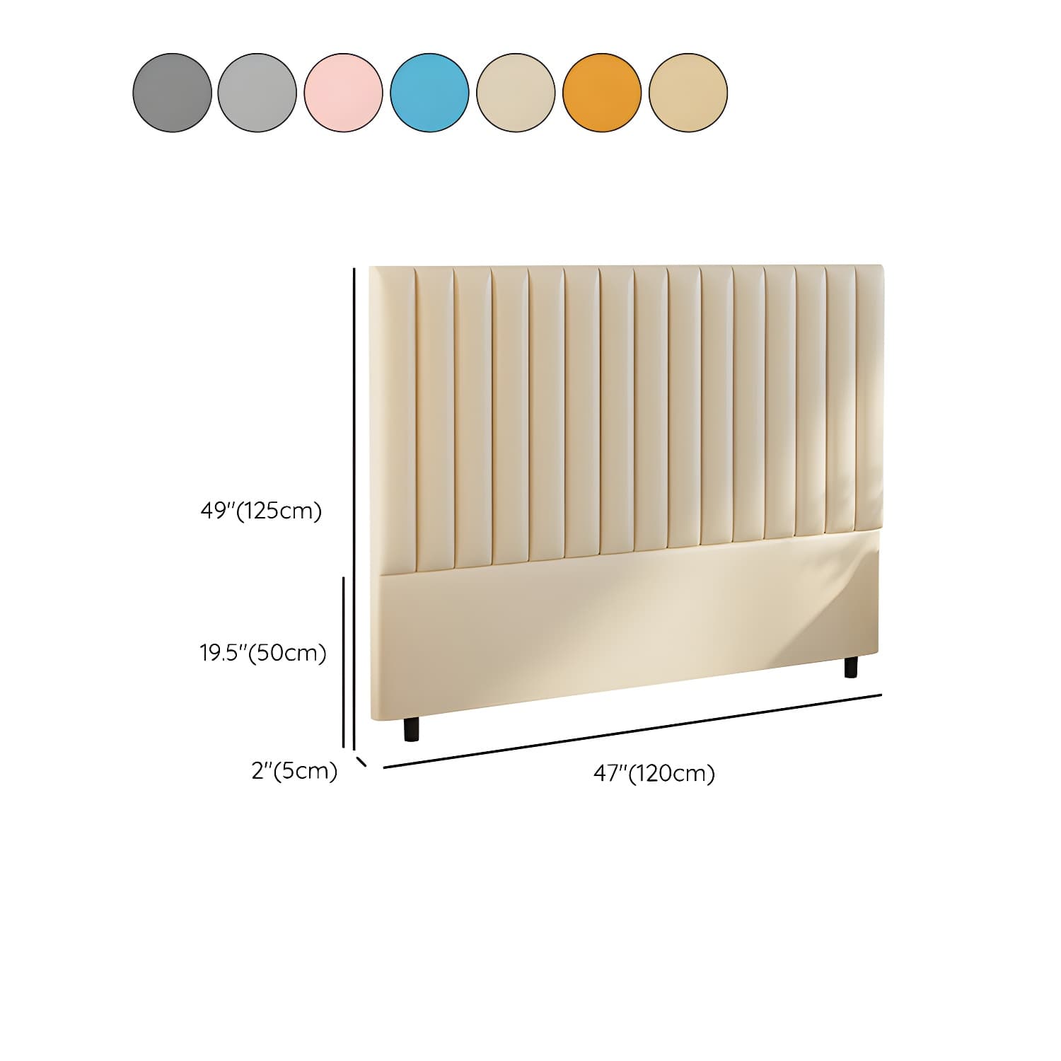 Pine Solid Wood Bed Headboard Freestanding Modern Leather Panel - image 19