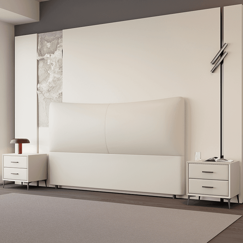 Modish Style Timber Panel Headboard with No Distressing, Rectangle Shape for Full/Twin XL/King Bed, Featuring Sponge Upholstery and Standard Height - image 9