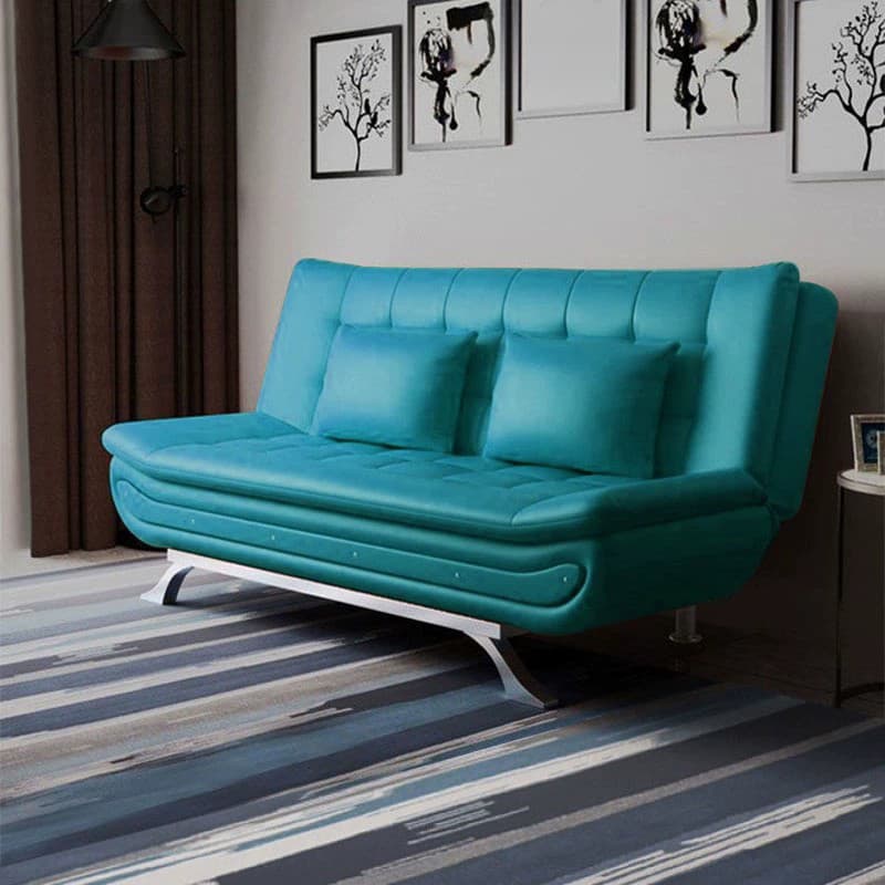 75'' Modern Armless Solid Color Sofa, Foam Filled Upholstery - Partial Assembly